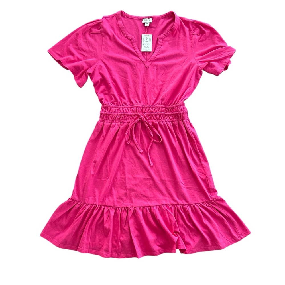 NWT J.Crew Factory Short Sleeve Mini Dress Pink Size XS *